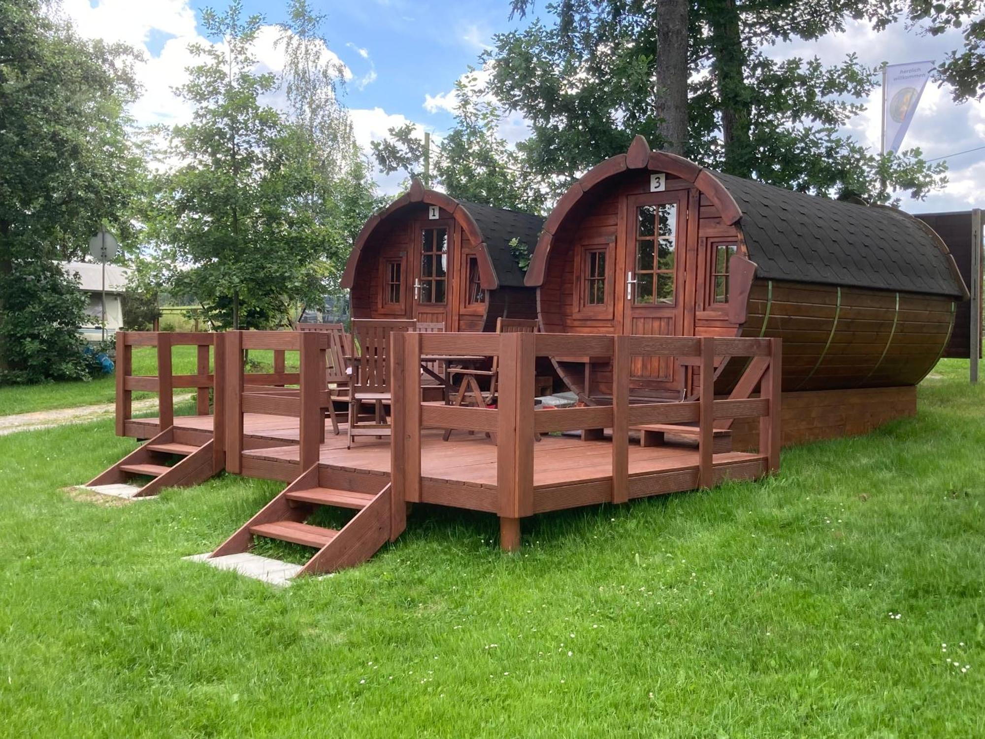 Campingfass Mit Panoramaterrasse Langenbernsdorf ภายนอก รูปภาพ