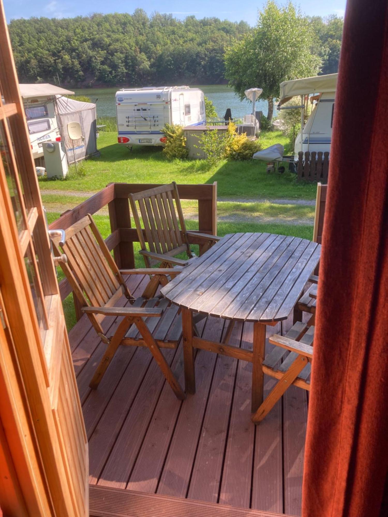 Campingfass Mit Panoramaterrasse Langenbernsdorf ภายนอก รูปภาพ