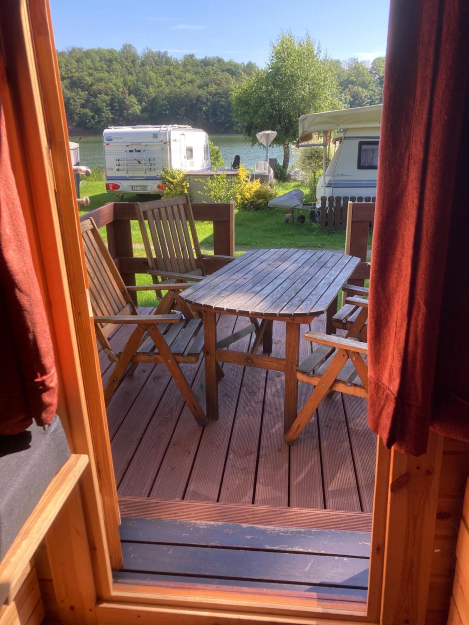 Campingfass Mit Panoramaterrasse Langenbernsdorf ภายนอก รูปภาพ