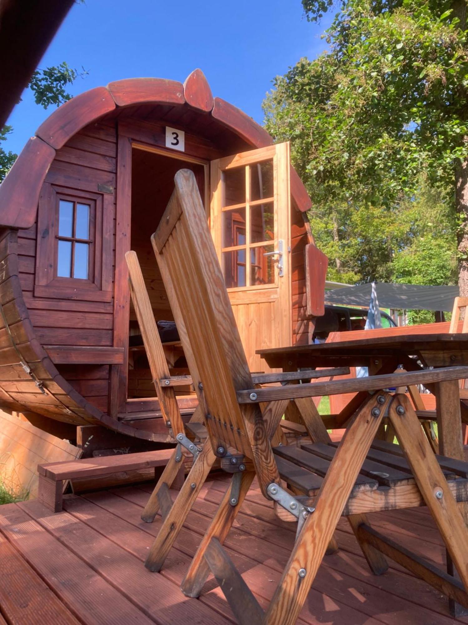 Campingfass Mit Panoramaterrasse Langenbernsdorf ภายนอก รูปภาพ