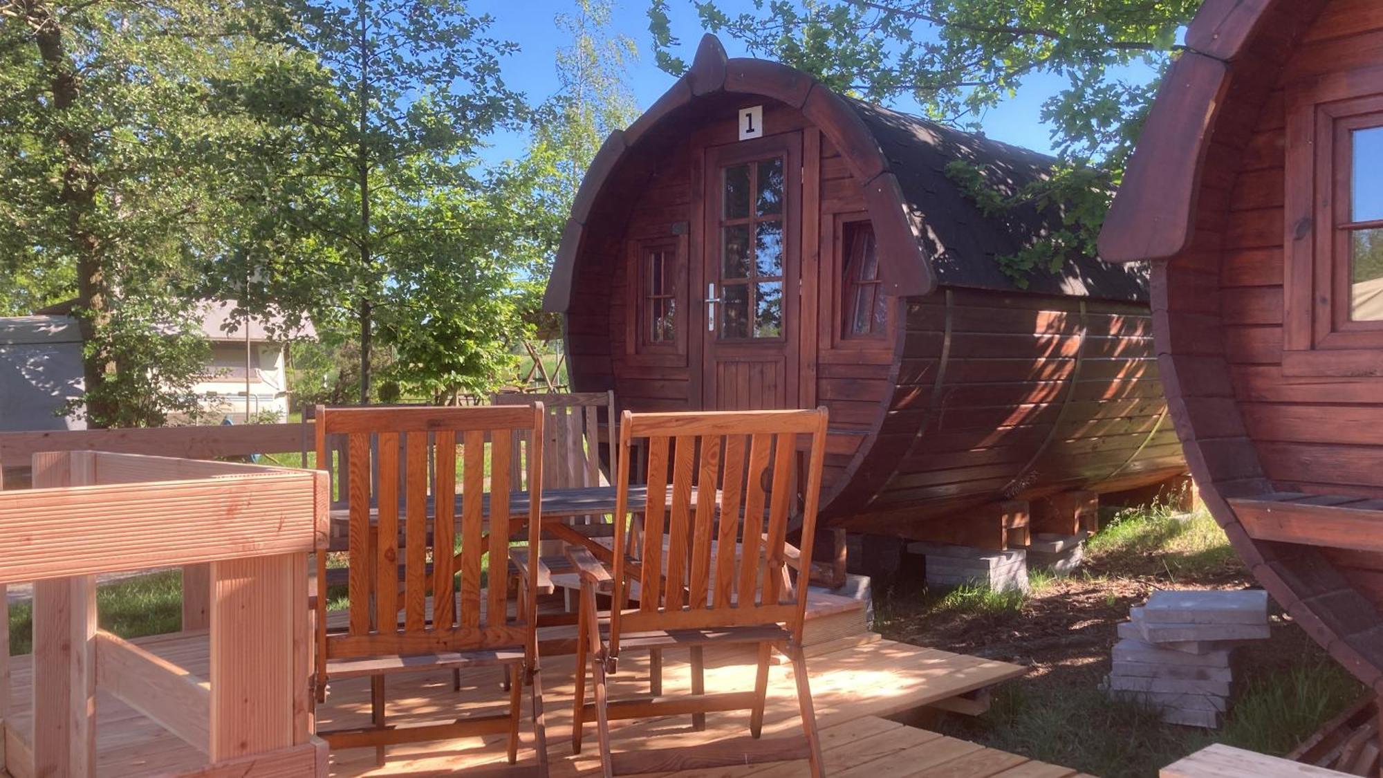 Campingfass Mit Panoramaterrasse Langenbernsdorf ภายนอก รูปภาพ